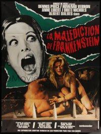 7c0945 CURSE OF FRANKENSTEIN French 1p 1972 Jess Franco's Les Experiences Erotiques de Frankenstein!
