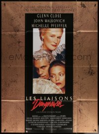 7c0949 DANGEROUS LIAISONS French 1p 1989 Glenn Close, John Malkovich, Michelle Pfeiffer, Frears