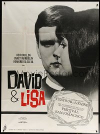 7c0955 DAVID & LISA French 1p 1964 Kier Dullea, Janet Margolin, Frank Perry mental hospital drama!