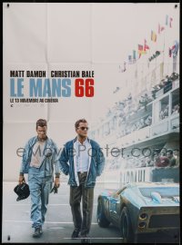 7c1028 FORD V FERRARI teaser French 1p 2019 Christian Bale & Matt Damon on track, Le Mans '66!