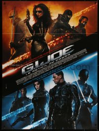 7c1042 G.I. JOE THE RISE OF COBRA French 1p 2009 cool montage of Channing Tatum & top cast!
