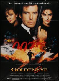 7c1062 GOLDENEYE French 1p 1995 Pierce Brosnan as secret agent James Bond 007, cool montage!