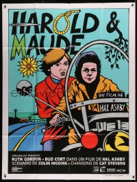 7c1083 HAROLD & MAUDE French 1p R2009 different art of Ruth Gordon & Bud Cort by Thierry Guitard!