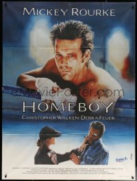 7c1097 HOMEBOY French 1p 1988 cool different close up art of tough boxer Mickey Rourke!