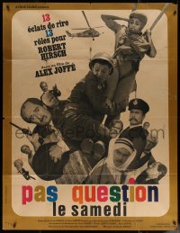7c1116 IMPOSSIBLE ON SATURDAY French 1p 1965 Joffe's Pas question le samedi, montage by Bourduge!