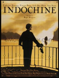 7c1120 INDOCHINE French 1p 1992 cool image of Catherine Deneuve overlooking ocean in Southeast Asia!
