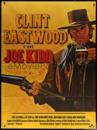 7c1132 JOE KIDD French 1p 1972 best art of Clint Eastwood with beer and gun in hand by Jean Mascii!