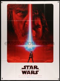 7c1174 LAST JEDI teaser French 1p 2017 Star Wars, incredible sci-fi image of Hamill, Driver & Ridley!