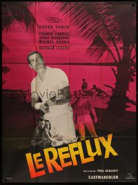 7c1184 LE REFLUX French 1p 1965 director Roger Vadim in the starring role pointing rifle, rare!