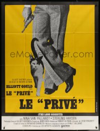 7c1199 LONG GOODBYE French 1p 1974 Robert Altman film noir, different image of cat & gun!