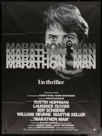 7c1221 MARATHON MAN French 1p 1976 cool image of Dustin Hoffman, John Schlesinger classic thriller!