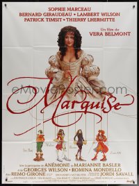 7c1224 MARQUISE French 1p 1997 sexy Sophie Marceau in period costume & her lovers as puppets!