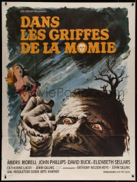7c1249 MUMMY'S SHROUD French 1p 1968 Hammer horror, best different monster art by Boris Grinsson!