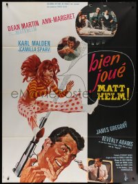 7c1252 MURDERERS' ROW French 1p 1967 McGinnis art of spy Dean Martin as Matt Helm & sexy Ann-Margret!