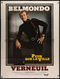7c1260 NIGHT CALLER French 1p 1975 Henri Verneuil's Peur sur la ville, c/u of Jean-Paul Belmondo!