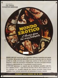 7c1265 NOTTI PORNO NEL MONDO French 1p 1977 Laura Gemser hosted, montaage of sexy naked woman, rare!