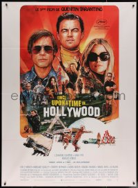 7c1276 ONCE UPON A TIME IN HOLLYWOOD French 1p 2019 Pitt, DiCaprio and Robbie by Chorney, Tarantino!