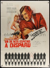 7c1280 ONE OF OUR SPIES IS MISSING French 1p 1968 Robert Vaughn, The Man from UNCLE, sexy Rau art!