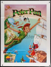 7c1297 PETER PAN French 1p R1990s Walt Disney cartoon fantasy classic, great art by Bill Morrison!