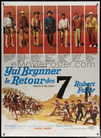 7c1332 RETURN OF THE SEVEN French 1p 1967 Yul Brynner reprises his role as master gunfighter!