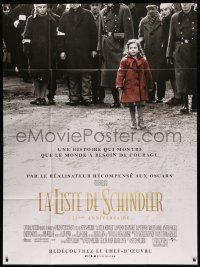 7c1350 SCHINDLER'S LIST French 1p R2018 Steven Spielberg WWII classic, the Girl in the Red Coat!