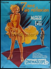 7c1358 SEVEN YEAR ITCH French 1p R1970s best Grinsson art of Marilyn Monroe's skirt blowing!