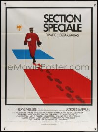 7c1382 SPECIAL SECTION French 1p 1975 Costa-Gavras, different art of man walking on French flag!