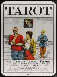 7c1405 TAROT French 1p 1986 art of stars on card by Jean-Marc Haddad, Johann Wolfgang von Goethe!