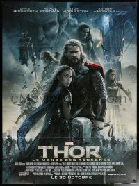 7c1416 THOR: THE DARK WORLD advance French 1p 2013 great montage of Chris Hemsworth & top cast!