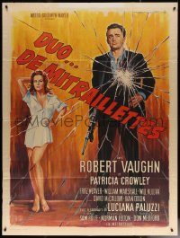 7c1431 TO TRAP A SPY French 1p 1965 Robert Vaughn, The Man from UNCLE, different Roger Soubie art!