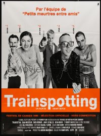 7c1437 TRAINSPOTTING French 1p 1996 heroin drug addict Ewan McGregor, directed by Danny Boyle!
