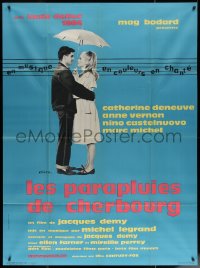 7c1442 UMBRELLAS OF CHERBOURG French 1p 1964 Catherine Deneuve, directed by Jacques Demy, Chica art!