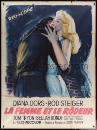 7c1445 UNHOLY WIFE French 1p 1957 different art of sexy bad girl Diana Dors by Roger Soubie!