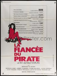 7c1451 VERY CURIOUS GIRL French 1p R1970s La Fiancee du Pirate, Landi art of sexy Bernadette Lafont!