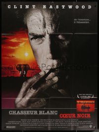 7c1469 WHITE HUNTER, BLACK HEART French 1p 1990 Clint Eastwood as director John Huston in Africa!