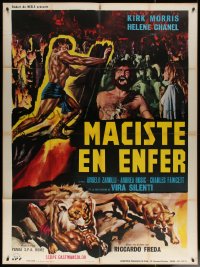 7c1478 WITCH'S CURSE French 1p 1963 Kirk Morris as Maciste walked with 100 years of terror & death!