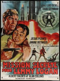 7c1489 YPOTRON - FINAL COUNTDOWN French 1p 1967 great secret agent spy art by Constantine Belinsky!