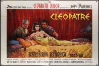 7c0761 CLEOPATRA French 2p 1963 Terpning art of Elizabeth Taylor, Richard Burton & Rex Harrison!