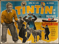 7c0755 TINTIN ET LE MYSTERE DE LA TOISON D'OR French 4p 1961 Jean-Pierre Talbot, Tealdi art, rare!