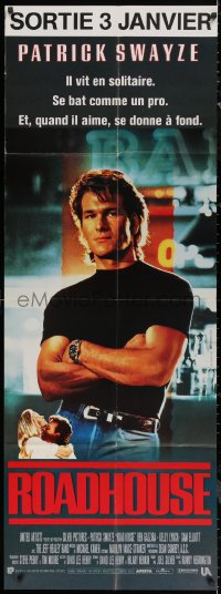 7c0801 ROAD HOUSE French door panel 1990 Patrick Swayze is the best bouncer in the business!