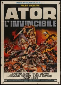 7c0022 ATOR Italian 1p 1982 Ator l'invincibile, Joe D'Amato, cool fantasy artwork!