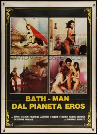 7c0032 BATHMAN DAL PIANETA EROS Italian 1p 1982 sexploitation Batman rip-off, censored naked girls!