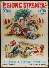 7c0035 BEAU HUNKS/PULCINELLA CETRULO D'ACERRA Italian 1p 1960s different art of Laurel & Hardy!