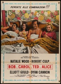 7c0051 BOB & CAROL & TED & ALICE Italian 1p 1970 Natalie Wood, Gould, Cannon, Culp, different!