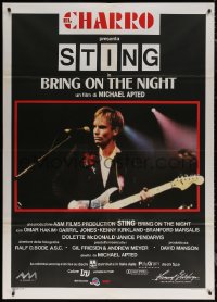 7c0059 BRING ON THE NIGHT Italian 1p 1986 Sting performing with guitar, directed by Michael Apted!