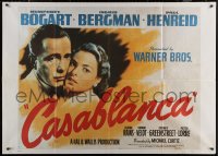 7c0001 CASABLANCA 39x55 Italian commercial poster 1988 great c/u of Humphrey Bogart & Ingrid Bergman!