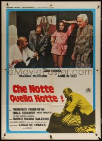 7c0071 CHE NOTTE QUELLA NOTTE Italian 1p 1977 Turi Ferro, Valeria Moriconi, Adolfo Celi, rare!