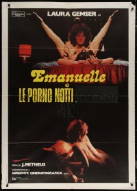7c0113 EMANUELLE & THE EROTIC NIGHTS Italian 1p 1978 two images of sexy naked Laura Gemser!
