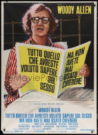 7c0121 EVERYTHING YOU ALWAYS WANTED TO KNOW ABOUT SEX Italian 1p 1970s different art of Woody Allen