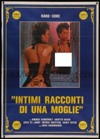 7c0191 INTIMI RACCONTI DI UNA MOGLIE Italian 1p 1985 sexy censored image, hard-core!